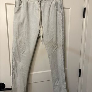 Women's Light Gray Straight Leg Pants
